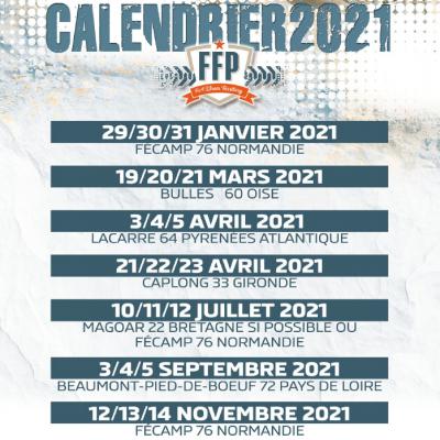 Calendrier 2021 Fécamp Forest Parc